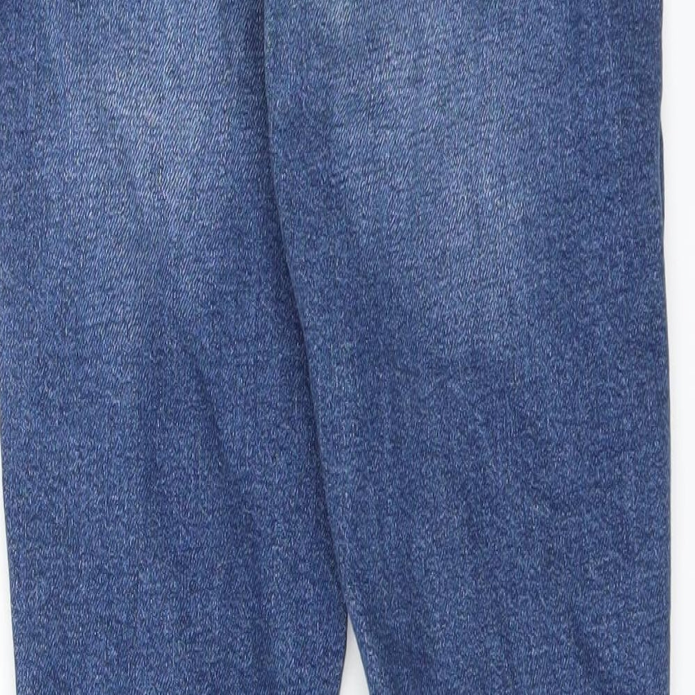 Topshop Womens Blue   Skinny Jeans Size 25 in L32 in - DISTRESSED ankle grazer