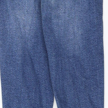 Topshop Womens Blue   Skinny Jeans Size 25 in L32 in - DISTRESSED ankle grazer