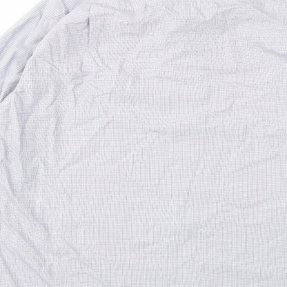 Reed Mens Blue Check   Dress Shirt Size XL