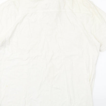 Paper Denim & Cloth Mens White    Polo Size M