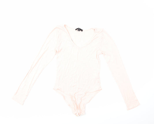 Missguided Womens Pink   Basic T-Shirt Size 10