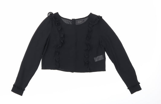 Womens UK Size 8 VILA Black Basic Blouse