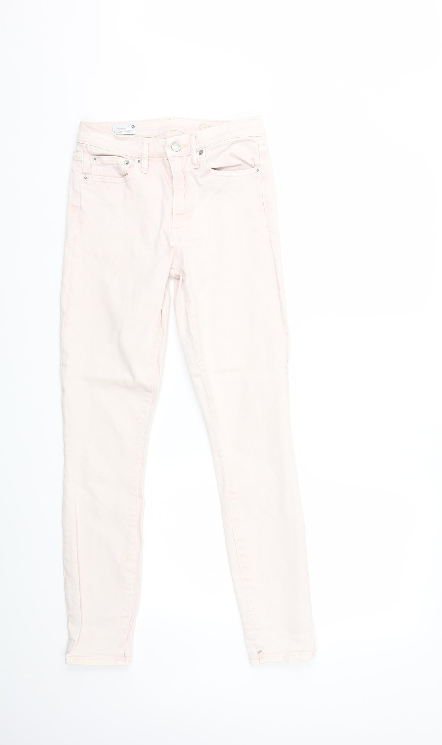 Gap Womens Pink  Denim Skinny Jeans Size 26 in L28 in