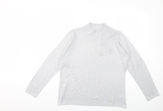 Preworn Womens Grey  Knit Pullover Jumper Size M