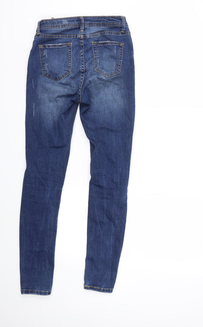 Womens UK Size 26 in Preworn Regular Fit Skinny Blue Jeans