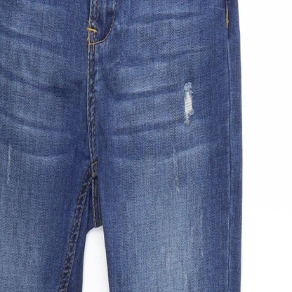 Womens UK Size 26 in Preworn Regular Fit Skinny Blue Jeans