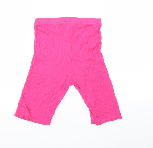 PRETTYLITTLETHING Womens Pink   Compression Shorts Size 4