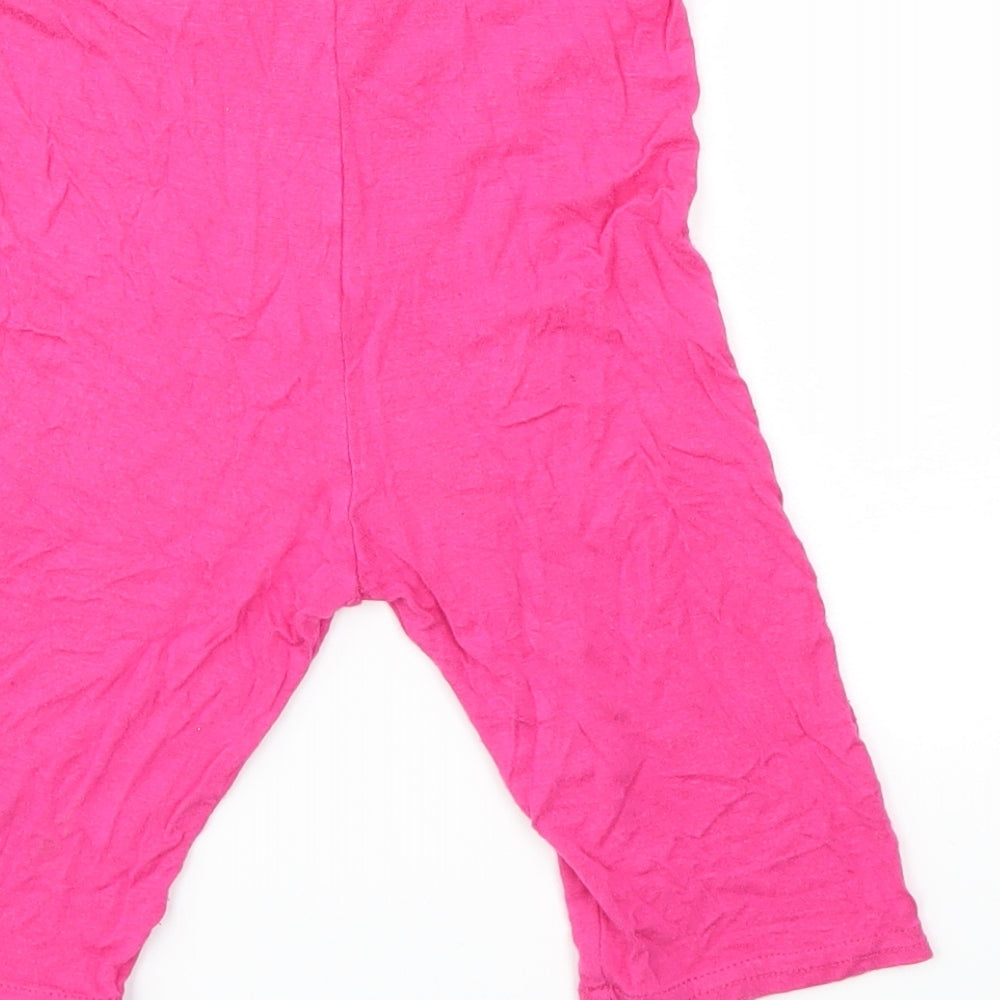 PRETTYLITTLETHING Womens Pink   Compression Shorts Size 4