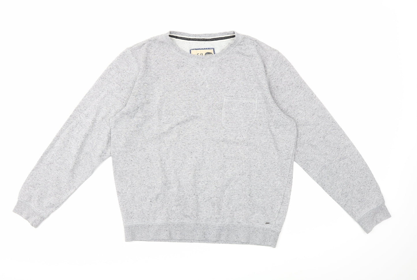 Mens UK Size M Preworn Grey Pullover Sweatshirt