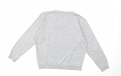 Mens UK Size M Preworn Grey Pullover Sweatshirt