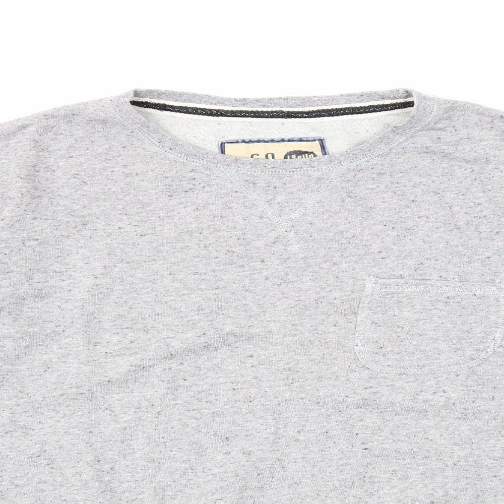 Mens UK Size M Preworn Grey Pullover Sweatshirt