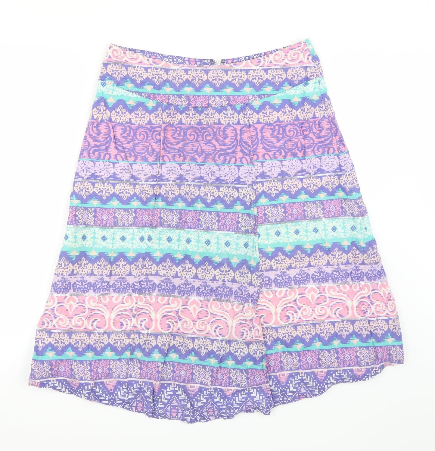 M&Co Womens Purple   A-Line Skirt Size 10