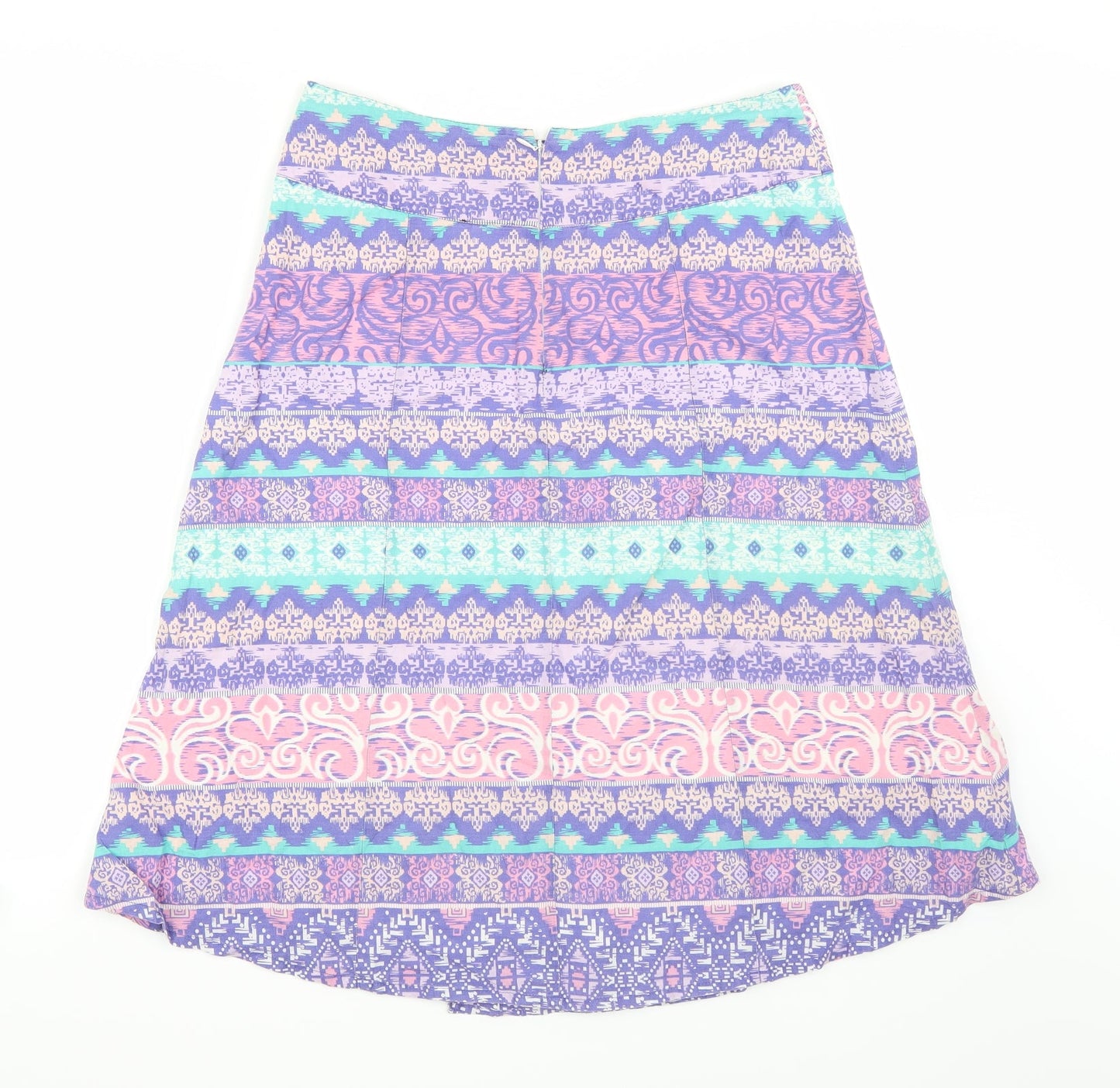 M&Co Womens Purple   A-Line Skirt Size 10