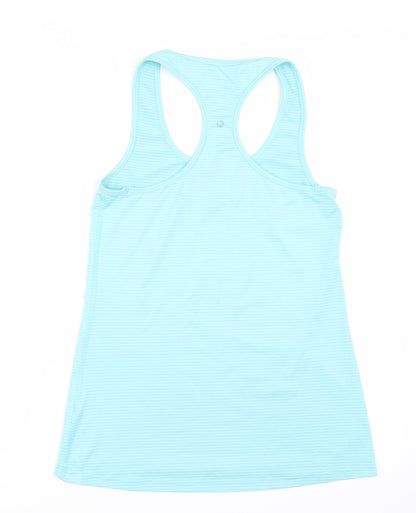 Back view of 90 Degree women’s blue basic tank, size L