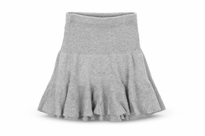 Front view of Gap girls’ grey a-line skirt, size 5, years