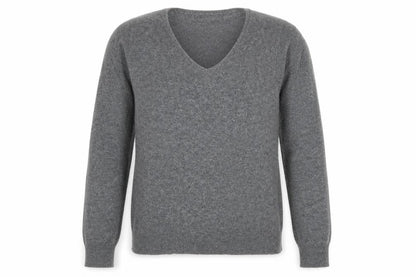 Front view of Escandelle women’s grey jumper, size M