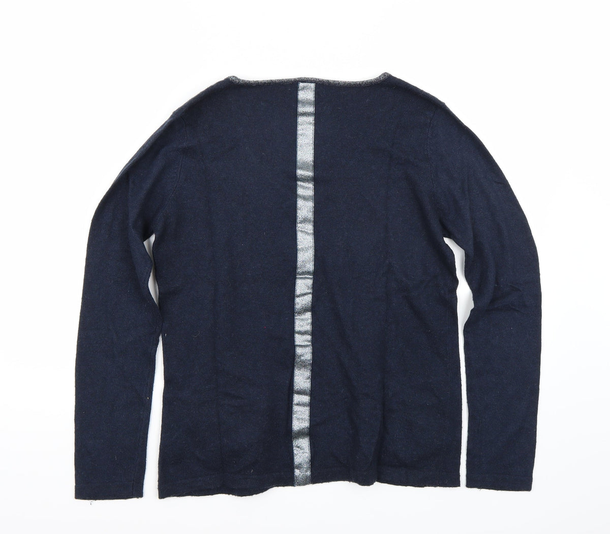 Back view of La P'tite Etoile women’s blue jumper, size M