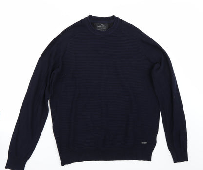 Threadbare Mens Blue   Pullover Jumper Size L