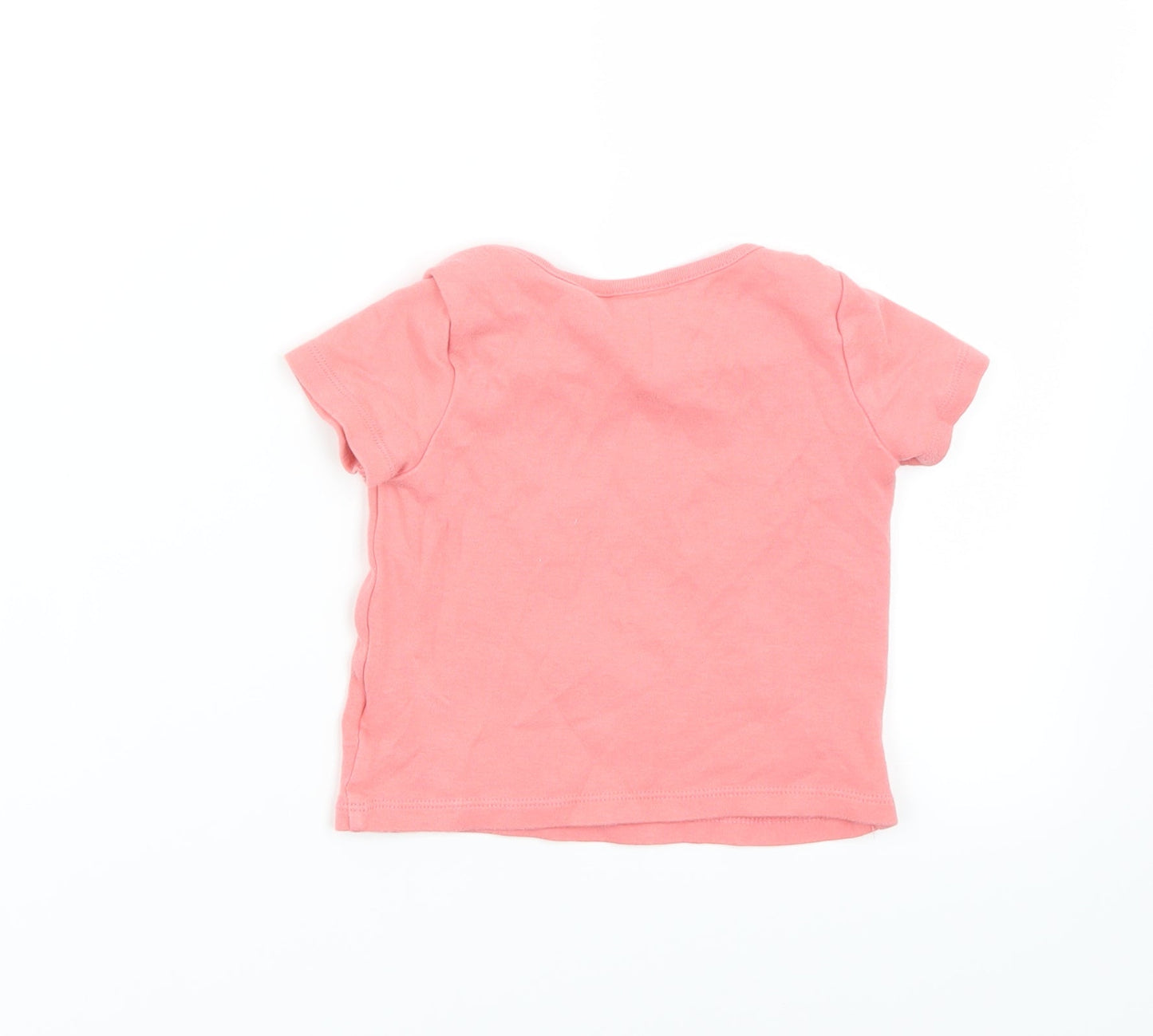Disney Baby Girls Pink   Basic T-Shirt Size 6-9 Months