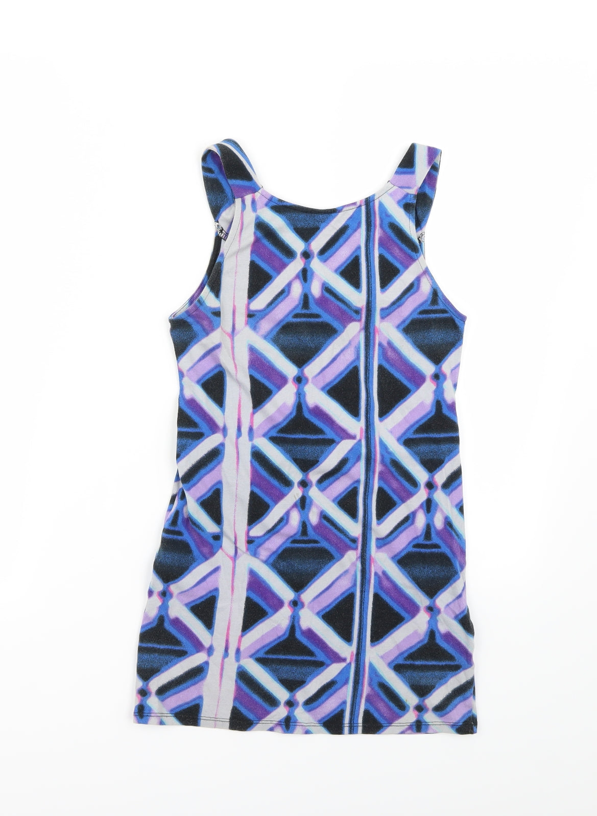 Womens UK Size 8 Topshop Blue Basic Tank