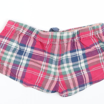 Johnnie B Girls Pink Solid  Cami Sleep Shorts Size 8 Years