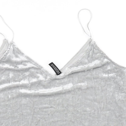 Divided Womens Grey   Basic T-Shirt Size 8