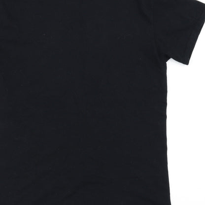 Topshop Mens Black    T-Shirt Size S