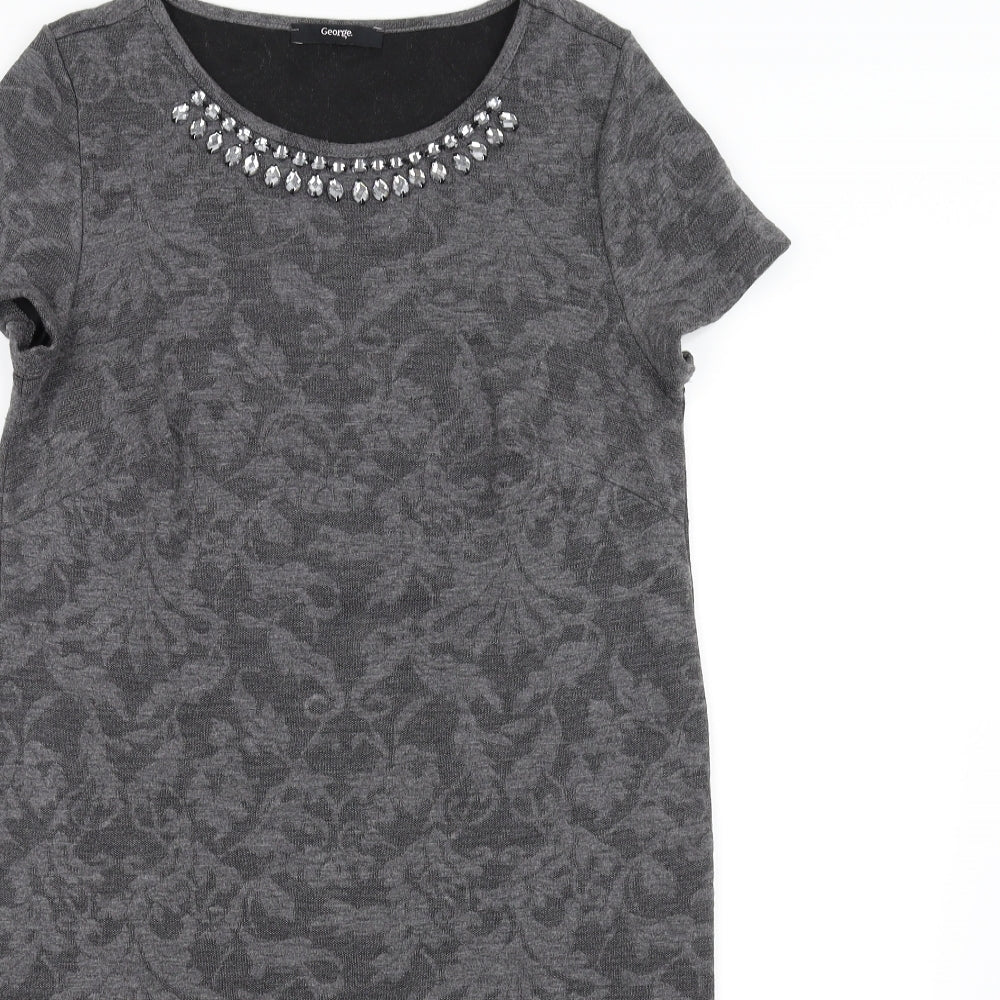 George Womens Grey   A-Line  Size 8