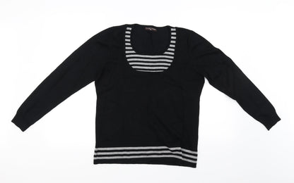 shine fashion Womens Black   Pullover Jumper Size M