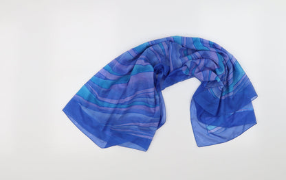 Additional front view of Preworn women’s blue shawl/wrap