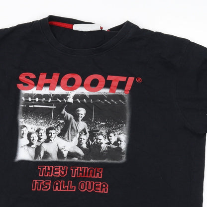 Preworn Mens Black    T-Shirt Size M