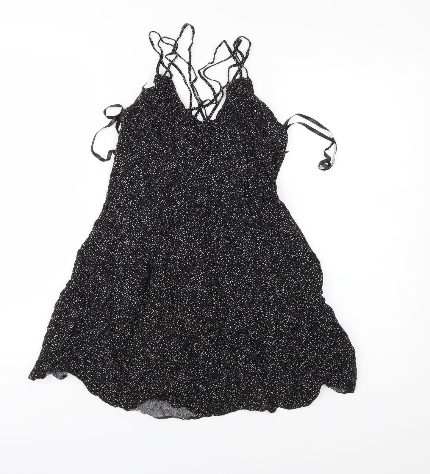 Womens UK Size 10 Atmosphere Black Basic Blouse