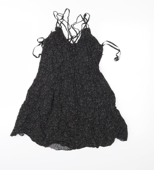 Womens UK Size 10 Atmosphere Black Basic Blouse