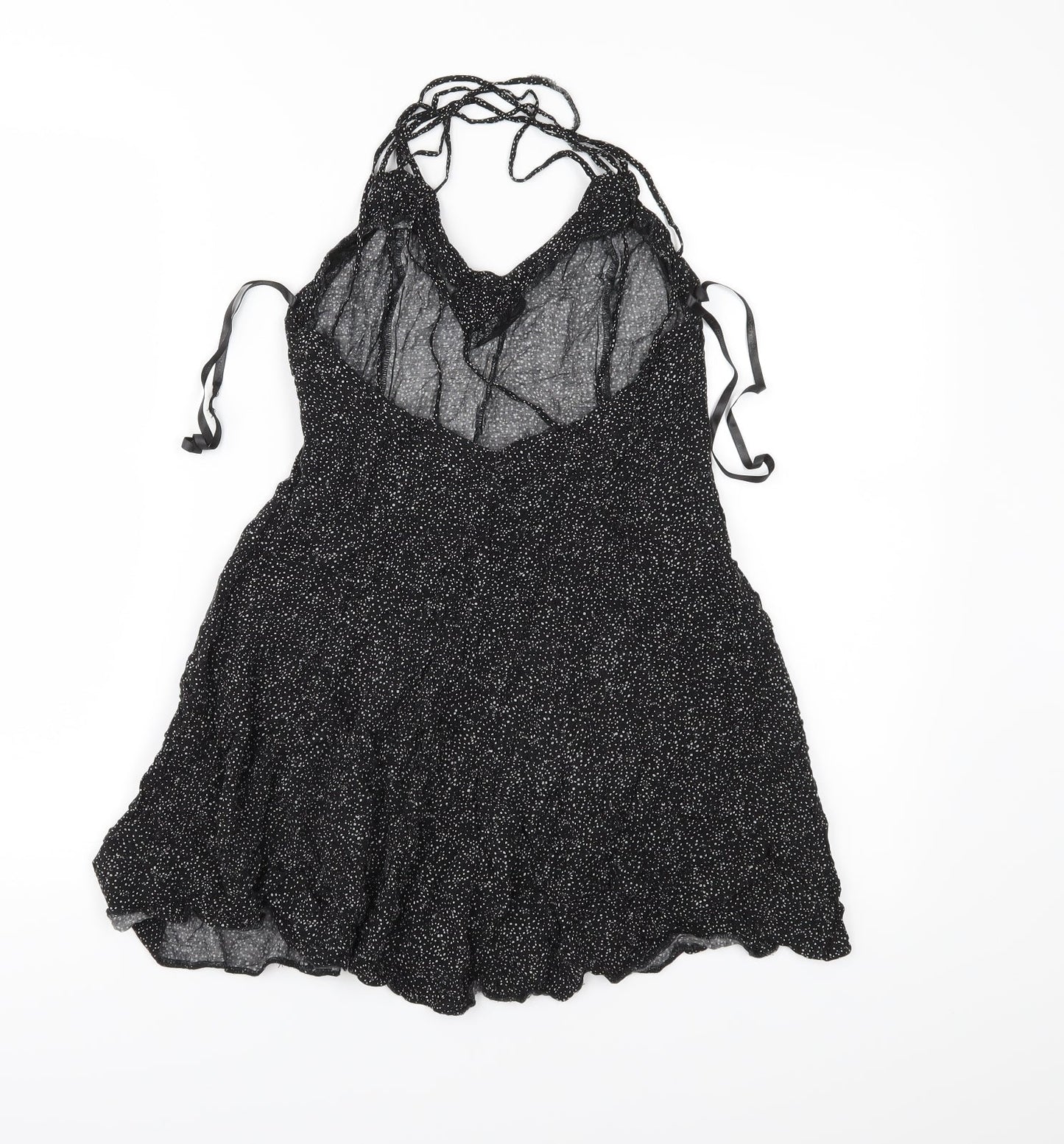 Womens UK Size 10 Atmosphere Black Basic Blouse