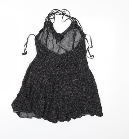 Womens UK Size 10 Atmosphere Black Basic Blouse