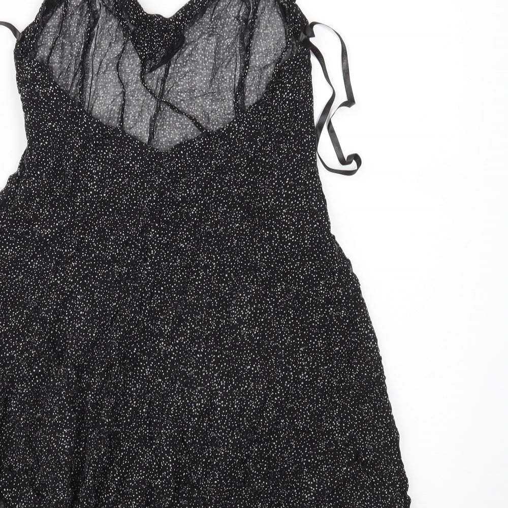 Womens UK Size 10 Atmosphere Black Basic Blouse
