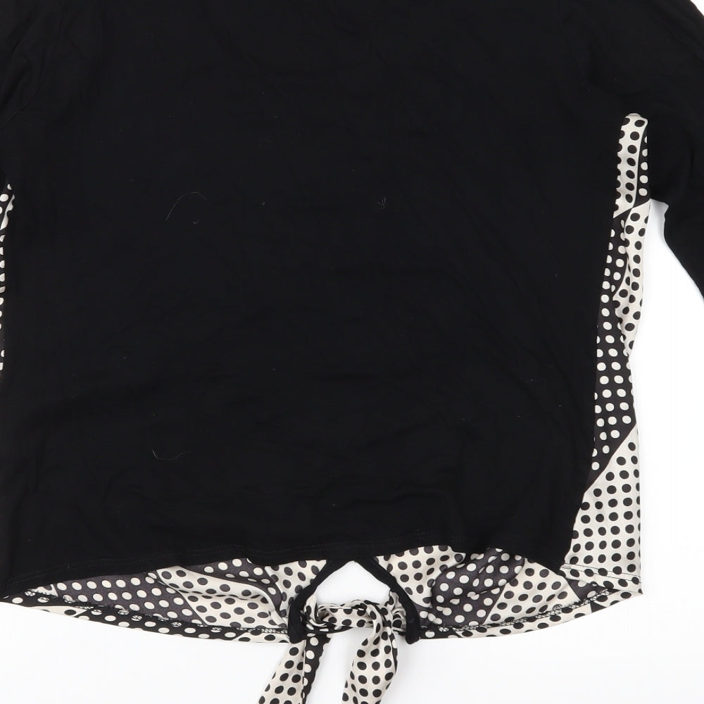 Womens UK Size S Wallis Black Basic Blouse
