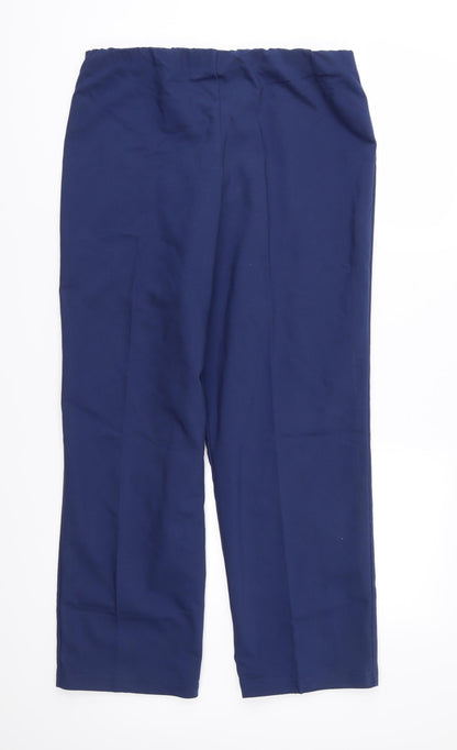 Womens UK Size M Country Collection Regular Fit  Blue Trousers