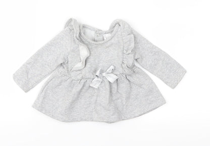 Carter's Girls Grey  Jersey Fit & Flare  Size 3-6 Months