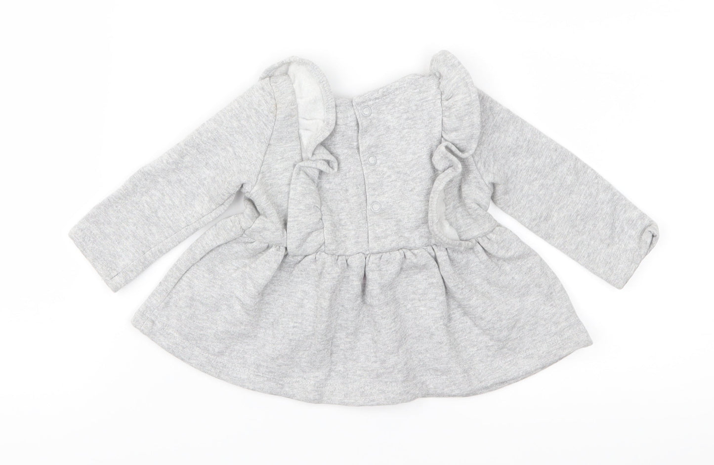 Carter's Girls Grey  Jersey Fit & Flare  Size 3-6 Months