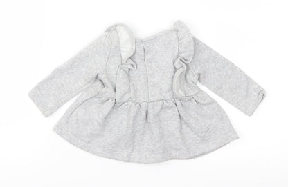 Carter's Girls Grey  Jersey Fit & Flare  Size 3-6 Months