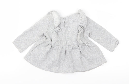 Carter's Girls Grey  Jersey Fit & Flare  Size 3-6 Months