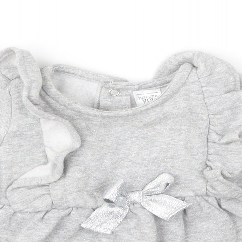 Carter's Girls Grey  Jersey Fit & Flare  Size 3-6 Months