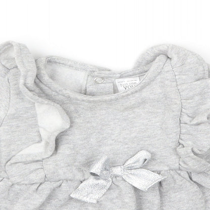 Carter's Girls Grey  Jersey Fit & Flare  Size 3-6 Months