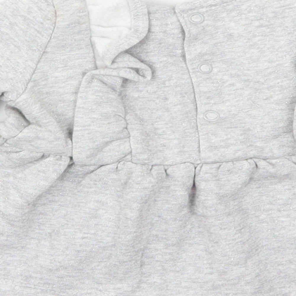 Carter's Girls Grey  Jersey Fit & Flare  Size 3-6 Months