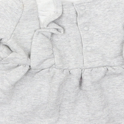 Carter's Girls Grey  Jersey Fit & Flare  Size 3-6 Months