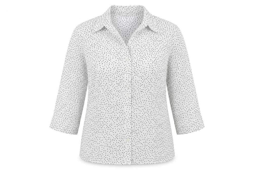 Womens UK Size 10 BHS White Basic Button-Up