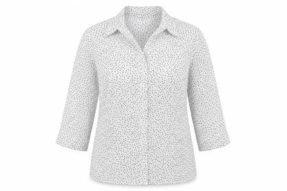 Womens UK Size 10 BHS White Basic Button-Up