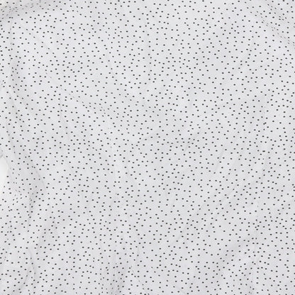 Womens UK Size 10 BHS White Basic Button-Up