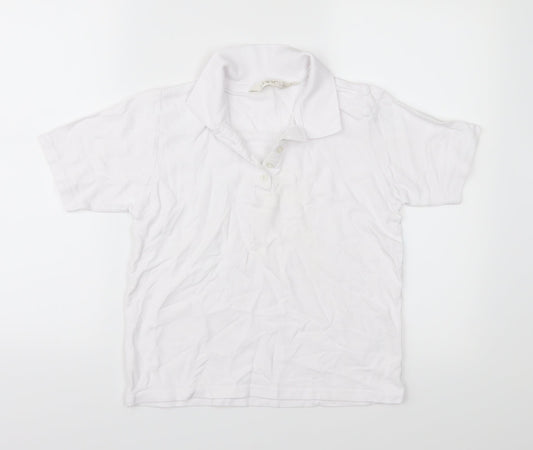 EWM Womens White   Basic Polo Size S